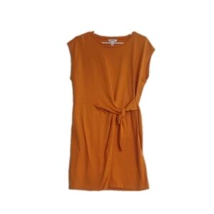 Nine West Women’s Orange Sleeveless Dress Size Large L Casual Summer Lightweight